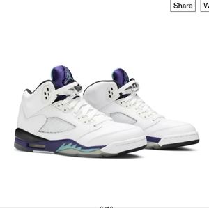 RARE Youth Nike Air Jordan 5 Retro GS "Grape" 7y 2013